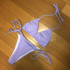 b radio-controller Lien bikini S swimsuit purple purple femi person color new goods abroad imported car 