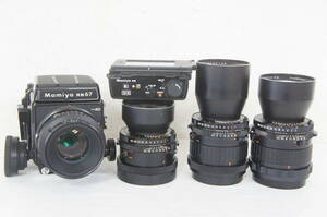 ① Mamiya マミヤ RB67 ProSD 中判カメラ SEKOR C F4.5 180mm F6.3 360mm F4.5 250mm レンズ 等 まとめてセット 0605180801