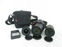 Nikon ニコン D5600 AF-S DX NIKKOR 18-140mm 1:3.5-5.6G AF-P DX 70-300mm 18-55mm マンフロット ケース まとめてセット 7005200801_画像1