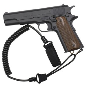 CONDOR PISTOL LANYARD スパイラルコード US1004 [ ブラック ] コンドル ピストルストラップ