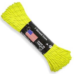 ATWOOD ROPE отражающий материал 550pala код модель 3 neon желтый [ 30m ] Ato do трос ARM коммерческий 
