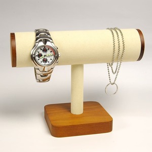 アクセサリースタンド 円筒型 腕時計スタンド ディスプレイ用品 [ ベージュ ] ディスプレイスタンド ネックレススタンド