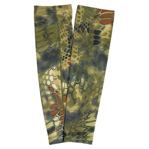  arm cover camouflage pattern camouflage -ju polyester / Spandex arm sleeve [ python Jean gru/ L size ]