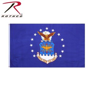 Art hand Auction Bandera Rothco Fuerza Aérea de EE. UU. 91, 4 x 152, 4 cm Bandera Rothco de poliéster Ejército de EE. UU. Bandera del ejército de EE. UU., trabajos hechos a mano, interior, bienes varios, panel, tapiz