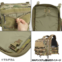 LBX Tactical モジュラーアサルトパック Mini MAP バックパネル 0306B [ コヨーテブラウン ]_画像7