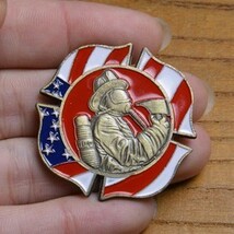 チャレンジコイン FIRE RESCUE マルタ十字型 消防 記念メダル Challenge Coin 記念コイン_画像5