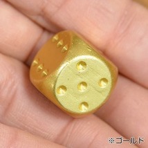 サイコロ 丸角 アルミ合金製 ダイス 16mm [ グリーン ] 骰子 賽子 dice さいころ エッジ無し 面取り_画像3