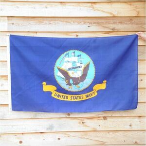 Art hand Auction 旗帜 USNAVY 89 厘米 x 156 厘米 蓝旗 美国海军 大型美国军事海军挂毯, 手工制品, 内部的, 杂货, 控制板, 挂毯