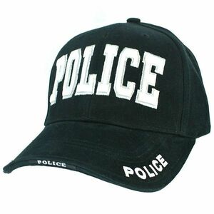 Rothco キャップ POLICE ブラック |Rothco ベースボールキャップ 野球帽 メンズ ワークキャップ