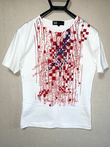 SO by alexander van slobbe ソー 半袖Tシャツ カットソー サイズ48 ホワイト アレクサンダーヴァンスロベ 半袖カットソー 半袖 Tシャツ