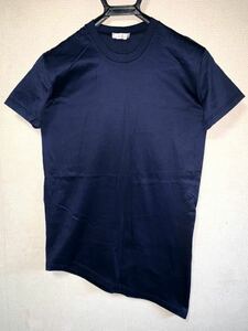 Dior Homme ディオールオム 半袖Tシャツ アシンメトリー ネイビー 半袖カットソー サイズXXS クリスヴァンアッシュ KRIS VAN ASSCHE