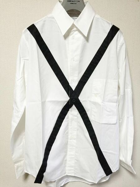 Yohji Yamamoto POUR HOMME ヨウジヤマモトプールオム 長袖シャツ サイズ1 ヨウジヤマモト プールオム ヨウジ 白シャツ ブラウス Sサイズ