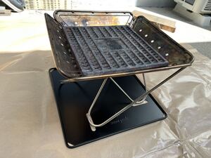 snow peak スノーピーク 焚火台M スターターセット + 焚火台グリルブリッジM + 焼アミPro.M フルセット 美品 SET-111 ST-033GBR ST-033MA