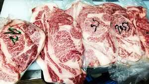 薩摩牛 断面 黒毛和牛ロース人気商品 総重量 3.34kg BBQに 業務用 柔らかい ロース、バラ、カルビ チルド