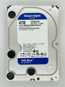 【送料無料】 　★ ４ＴＢ ★　WD40EZRZ　【使用時間：9432ｈ】　Western Digital Blue　3.5インチ 内蔵 HDD　SATA600/5400rpm　良品