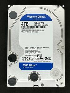 【送料無料】 ★ ４ＴＢ ★　WD40EZRZ　【使用時間：6867ｈ】　Western Digital Blue　3.5インチ 内蔵 HDD　SATA600/5400rpm WD/青 良品