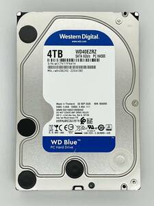【送料無料】 ★ ４ＴＢ ★　WD40EZRZ　【使用時間：7063ｈ】　Western Digital Blue　3.5インチ 内蔵 HDD　SATA600/5400rpm WD/青 良品