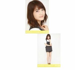 657◎乃木坂46 公式グッズ 生写真 2枚　セミコンプ　若月佑美　サロペット　2016.September-II ヨリヒキ