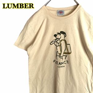 LUMBER ランバー　半袖Tシャツ　プリントTシャツ　レディース　Mサイズ　【AY0421】