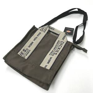 未使用品 DICKIES ブラウン ショルダーバッグ 2WAY トートバッグ ミニ ジャガード織 テープ 2WAYメンズ レディース ブランド ディッキーズ