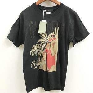 未使用 /M/ JACKROSE ブラック Tシャツ 半袖 メンズ レディース カリフォルニア 切り替え キリカエ ジャックローズ タグ カジュアル サマー