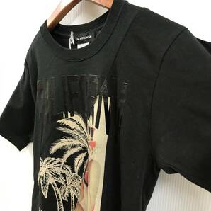 未使用 /M/ JACKROSE ブラック Tシャツ 半袖 メンズ レディース カリフォルニア 切り替え キリカエ ジャックローズ タグ カジュアル サマーの画像6