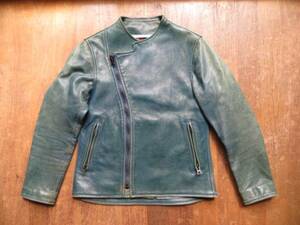 BRU NA BOINNE bruna bo in Alain jacket blue Horse Hyde horse leather rider's jacket 