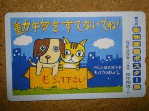 neko* animal love . poster exhibition dog cat telephone card 