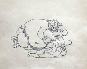 ディズニー ミッキー 原画 セル画 限定 レア Disney 入手困難