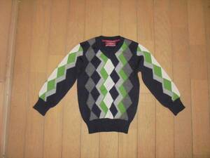 Raer ★ Argyle Blaze Blue Sweater, сделанный в Италии ★ 2 года