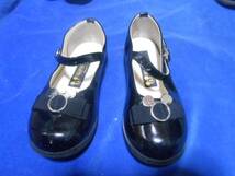 即決★ディズニー　ミッキー子供靴 フォーマルB-2 ミッキー金具、ベルト 17.0cm 黒_画像1