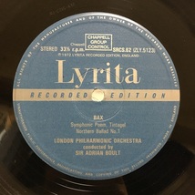LYRITA SRCS-62 バックス 管弦楽作品集 / Bax, Orchestral Works, Decca-Press, Audiophile_画像3