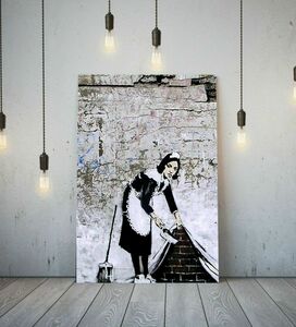 Art hand Auction Banksy High-End-Leinwandrahmen Poster Bild A1 Kunst Panel Nordic Overseas Foto Waren Malerei Stilvolle Innenausstattung, Gedruckte Materialien, Poster, Andere