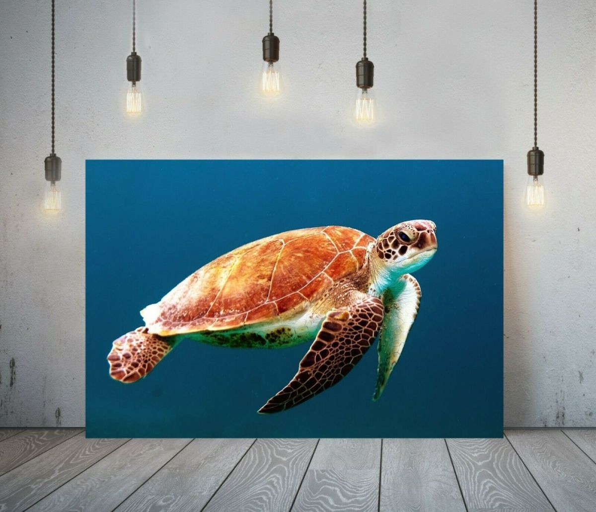 Sea Turtle High Quality Canvas Frame Poster Picture A1 Art Panel Ocean Nordic Animals Overseas Photo Goods Painting Miscellaneous Interior, Printed materials, Poster, others