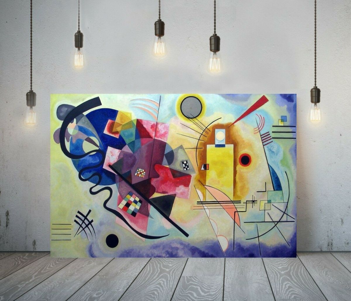 Wassily Kandinsky KADINSKY Toile de haute qualité avec cadre affiche photo A1 panneau d'art nordique peinture à l'étranger marchandises intérieur 9, Documents imprimés, Affiche, autres