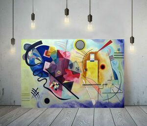 Art hand Auction Wassily Kandinsky KADINSKY Luxury Canvas Framed Poster Picture A1 Art Panel Scandinavian Overseas Painting Goods Interior 9, printed matter, poster, others