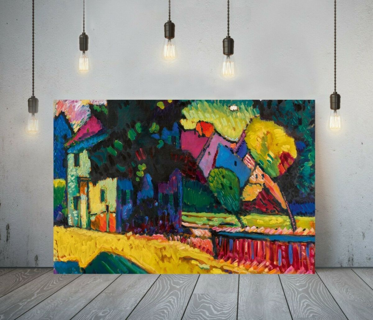 瓦西里康定斯基KADINSKY 高品质画布带框海报画A1艺术面板北欧海外绘画商品室内装饰8, 印刷材料, 海报, 其他的