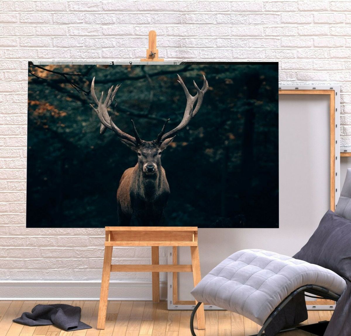 사슴 고급 캔버스 프레임 포스터 사진 A1 아트 패널 스칸디나비아 사슴 순록 붉은 사슴 동물 사진 용품 그림 인테리어 1, 인쇄물, 포스터, 다른 사람