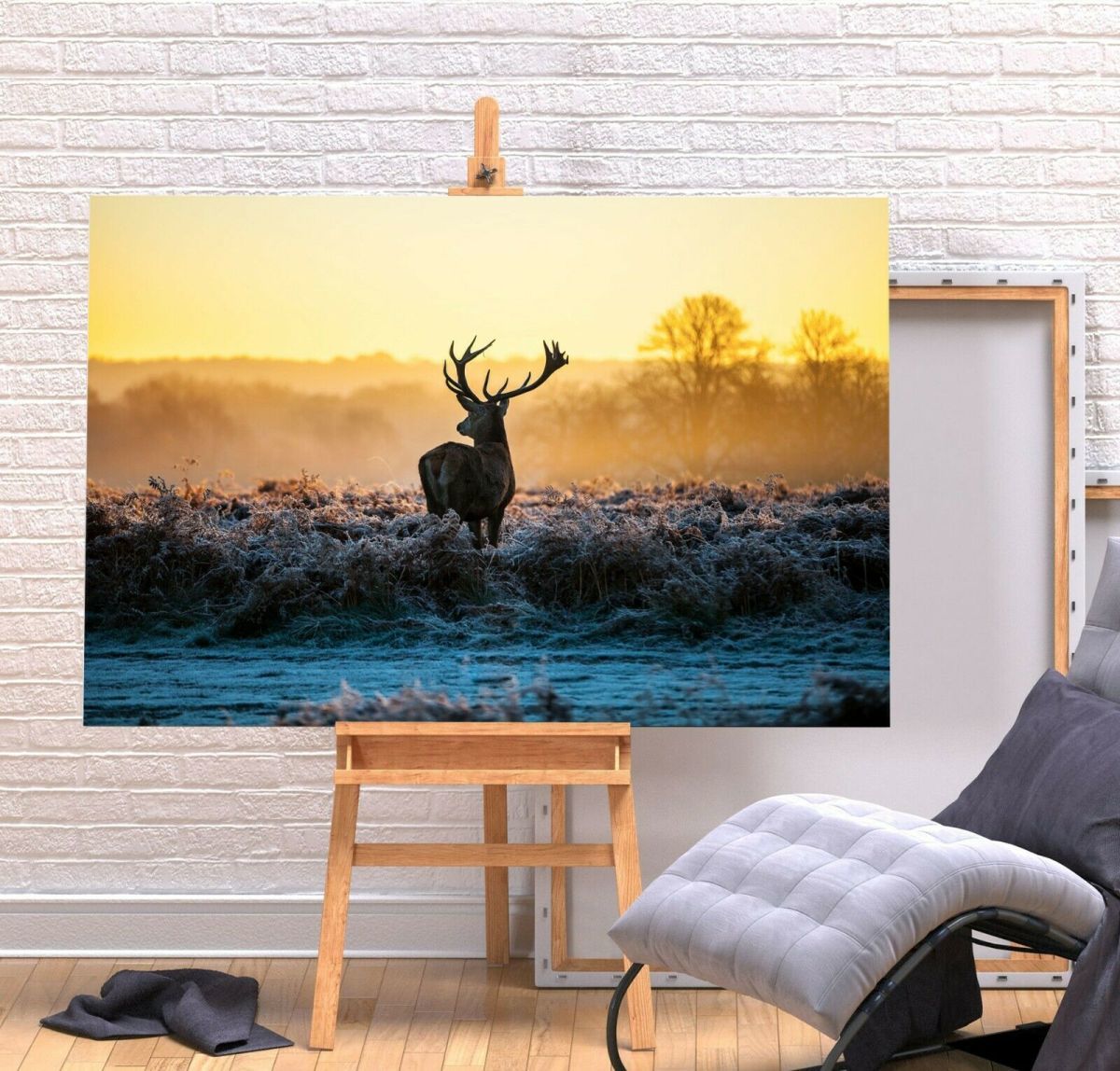 Cerf haute qualité toile cadre affiche Photo A1 Art panneau nordique cerf renne cerf rouge Animal Photo marchandises peinture intérieur 4, Documents imprimés, Affiche, autres