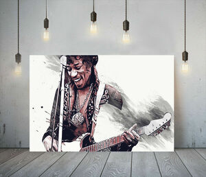 Art hand Auction Jimi Hendrix JIMI HENDRIX Luxus-Leinwandrahmen-Poster, Bild, A1, Kunsttafel, skandinavisches Overseas-Foto, Waren, Malerei, Innenbereich 2, Drucksache, Poster, Andere