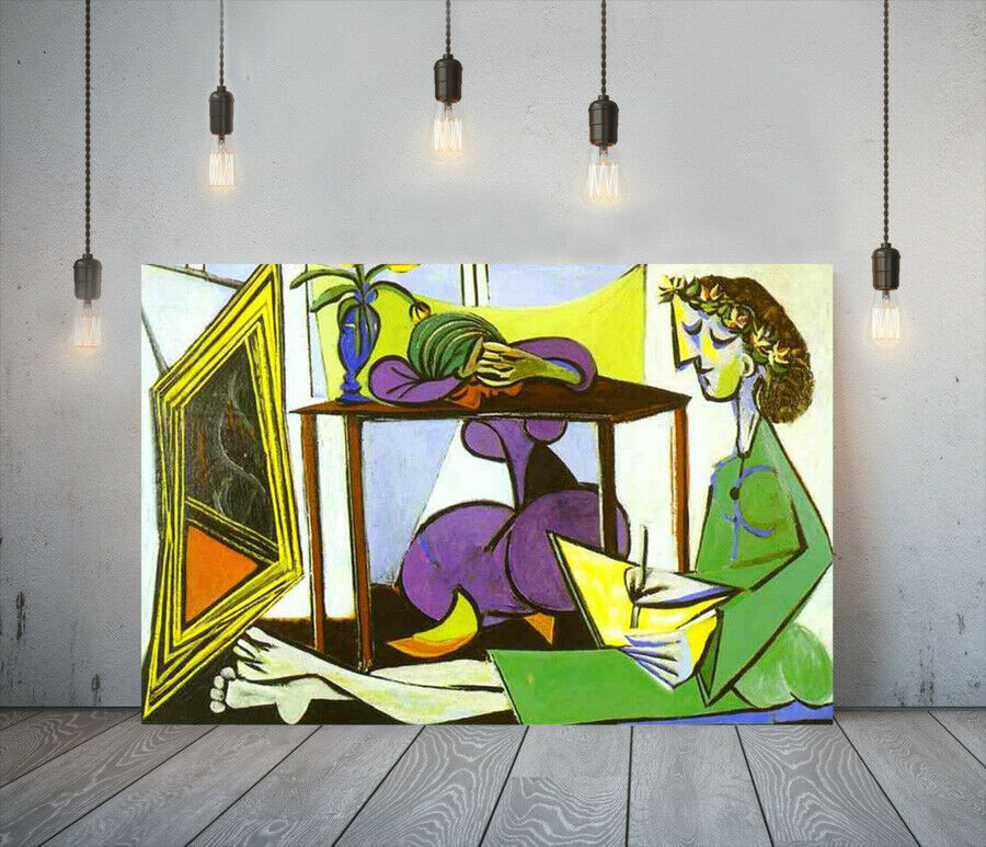 Picasso INTERIOR Hochwertige Leinwand mit Rahmen Poster Bild A1 Moderne Kunst Panel Nordic Übersee berühmte Malerei Waren Interieur 3, Gedruckte Materialien, Poster, Andere