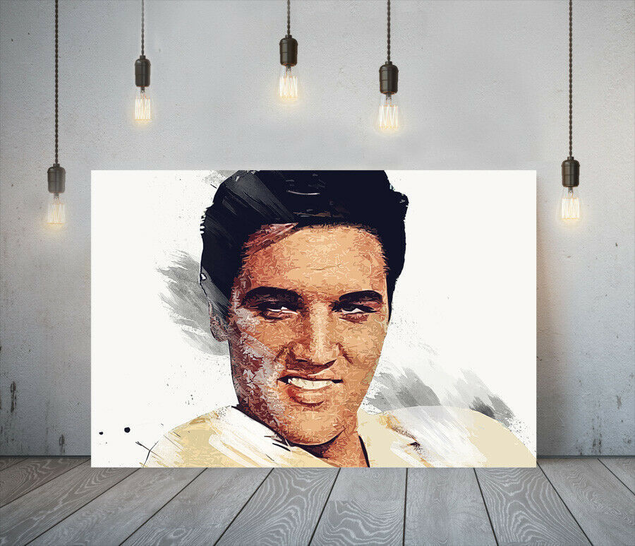 Elvis Presley High-end Canvas Frame Poster Picture A1 Art Panel Nordic Overseas Photo Goods Painting Interior Elvis 1, Printed materials, Poster, others