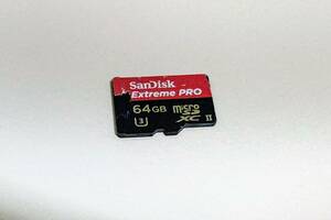 送料無料 中古 SanDisk Extreme Pro Micro SDXC 64GB UHS-II U3