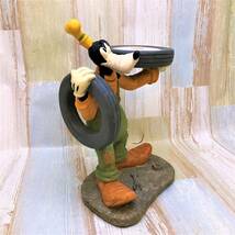 レア★グーフィー Goofy 花台 スタンド 置き台 セトクラフト タイヤ 陶器製 フィギュア★ディズニー Disney TDL _画像4