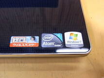 □V/043☆シャープ SHARP☆10.1型ノートパソコン☆Mebius PC-NJ80B☆Win7☆Atom N270 1.60GHz☆メモリ1GB☆HDD 136.9GB☆ジャンク_画像5