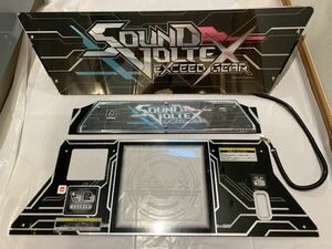 「soundvoltex exceed gear パネル3枚セット」 コナミ　konami サウンドボルテックス　エクシードギア　bemani arcadegame