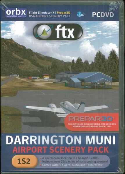 新品 Orbx FTX NA 1S2 Darrington Municipal(FSX) アドオンソフト