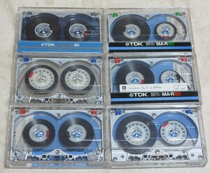 ＴＤＫ　ＭＡ－Ｒ、ＭＡ－ＸＧ　カセットテープ　6本