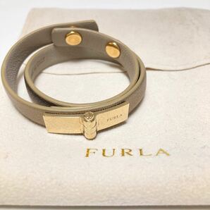 FURLA/フルラ レザーブレスレット 保存袋付き MADE IN ITALY