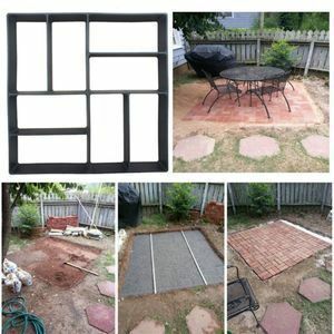LDL632# パスメーカー金型 庭 DIY コンクリート ガーデン パティオ セメント レンガ 型 舗装 補助ツール 石膏 型枠